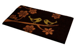 JVL Birds PVC Backed Coir Doormat.